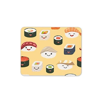 Image of Destination Vinyl Ltd Sushi Mouse Mat Pad Japanese Japan Travel Food Fun PC Computer #8358