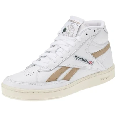 Image of Reebok Unisex Club C Form Hi Sneaker, FTWR White/Vintage Chalk S23 R/Boulder Beige F23, 4.5 UK