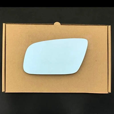Image of Fits Audi A4 1999 to 2000 LEFT HAND ( UK Passenger Side ) Convex Wing Mirror Glass Blue Tinted