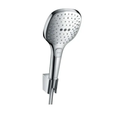 Image of hansgrohe Raindance Select E shower holder set 120 3jet with hose 125 cm