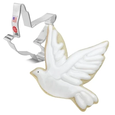 Image of Peace Dove Cookie Cutter 4&quot;, Made in USA by Ann Clark
