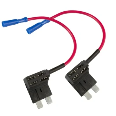 Image of 2 x Add A Circuit Piggy Back Fuse Tap Standard Blade Holder ATO 12V (Pack of 2)