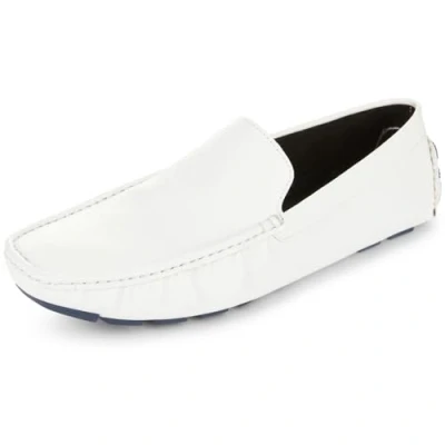 Image of Kenneth Cole Unlisted Men&#039;s Sound Textured Driver Loafer, White Opulent Garden, 7.5 UK