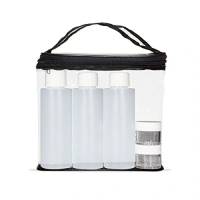 Image of Safe + Sound Silicone Airport Travel Bottles and Jars with Bag