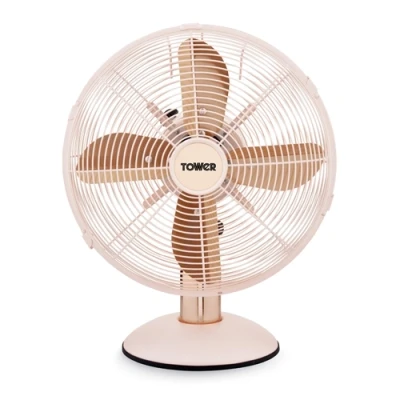 Image of Tower Cavaletto 12 Inch Metal Desk Fan Pink