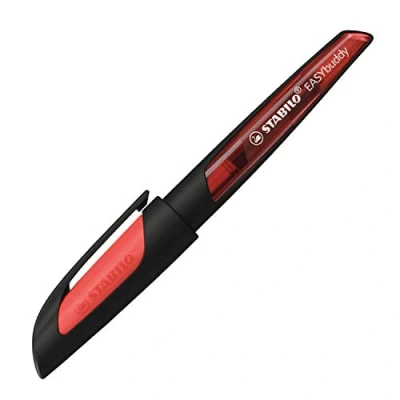 Image of Ergonomic School Fountain Pen STABILO EASYbuddy M Nib Black/Red