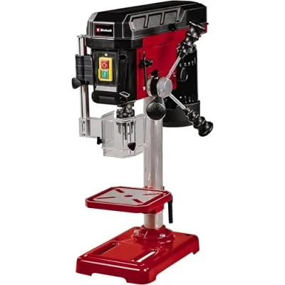 Image of Einhell 450W Bench Drill Press Variable Speed (Max. 2650rpm), 50mm Max. Drilling Depth, Depth Display, Stop TC BD 450 Pillar with Tilt, Rotatable and Height Adjustable Table