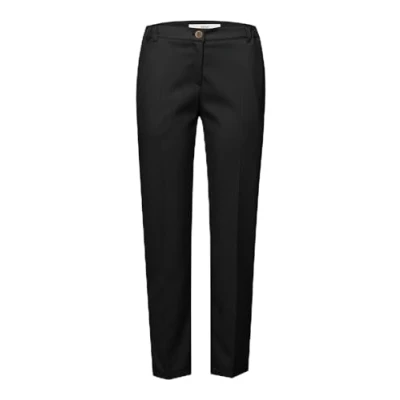 Image of BRAX Women&#039;s S Style Maron Wool Touch Hose in relaxter Silhouette Slacks, Black, 32W x 32L