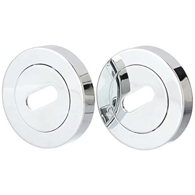 Image of Excel Architectural DH3681 Round Keyhole Escutcheon Set, Polished Chrome
