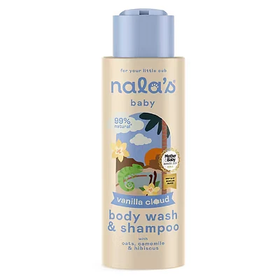 Image of Nala&#039;s Baby Body Wash &amp; Shampoo Vanilla Cloud 400ml