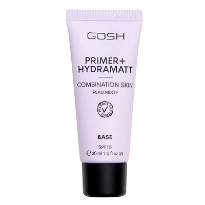 Image of GOSH Primer + Hydramatt I Face for Oily Skin &amp; Combination Mattifying Hydrating Water Based Makeup with SPF 15 Allergy Certified, Perfume Free Vegan