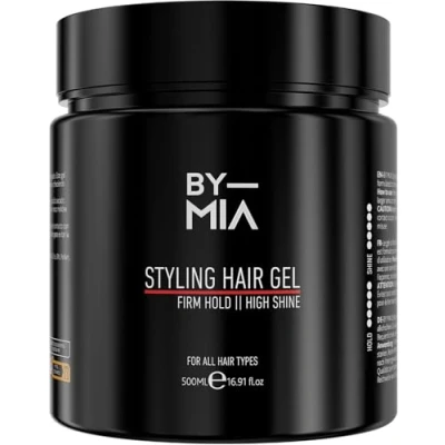 Image of BY MIA Hair Styling Gel 500ml Firm Hold High Shine, Wet Look Ultra Mens &amp; Women