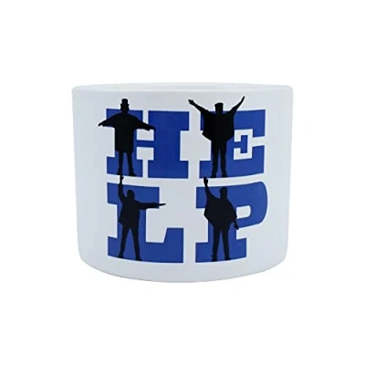 Image of Half Moon Bay The Beatles Help Ceramic Plant Pot 2.5 inch