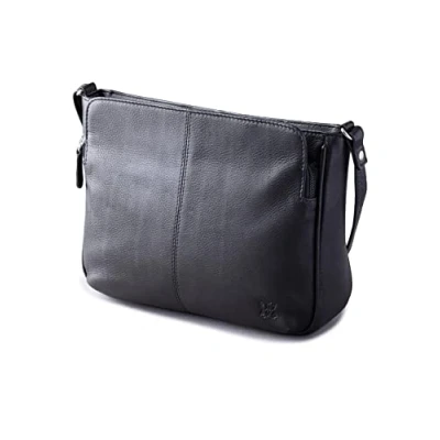 Image of Ambleside Women’s Real Leather Cross Body Bag in Black