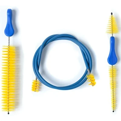 Image of MusicNomad Premium 3 pc. Trumpet Brush Cleaning Kit: Mouthpiece, Valve &amp; Snake with Storage Bag (MN765)
