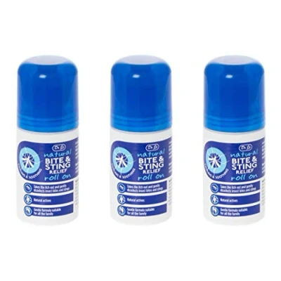Image of Dr J&#039;s BITE &amp; Sting Relief Roll On with Witch Hazel Aloe Vera, 3 x 50 ml