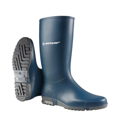Image of DUNLOP Sport Wellington Boots Rain Shoe, Blue, 2 UK