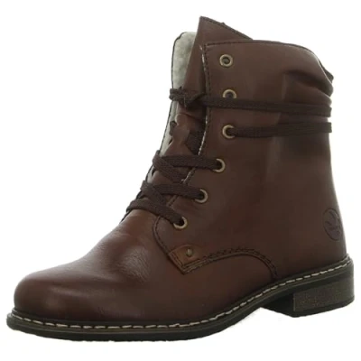 Image of Rieker Women&#039;s 71229 Lace up Boots, Brown Mogano, 6 UK