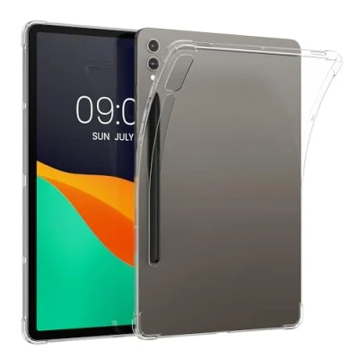 Image of kwmobile Case Compatible with Samsung Galaxy Tab S9+ / S9 FE+ S10+ Soft TPU Back Protector Cover for Tablet Transparent