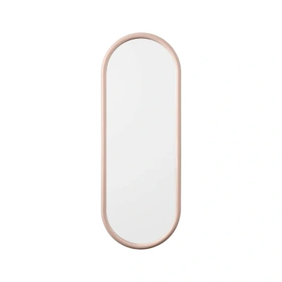 Image of AYTM Angui mirror, pink, height 78 cm, glass, steel