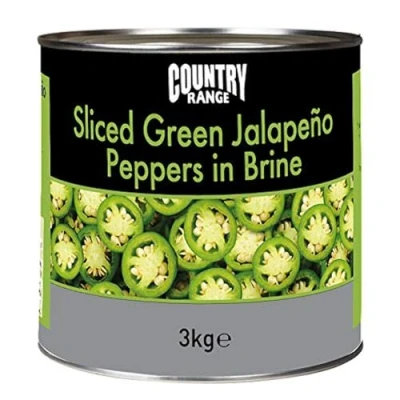 Image of Country Range Sliced Jalapeno Peppers in Brine 1x3kg