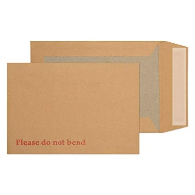 Image of Blake Purely Packaging C5+ 240 x 165 mm 120gsm Board Back Pocket Peel &amp; Seal Envelopes (4112) Manilla Pack of 125