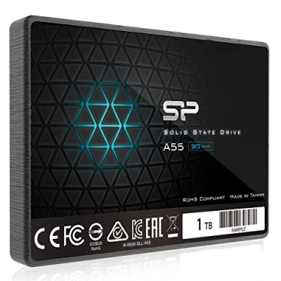 Image of Silicon Power 1TB SSD 3D NAND A55 SLC Cache Performance Boost SATA III 2.5&quot; 7mm (0.28&quot;) Internal Solid State Drive