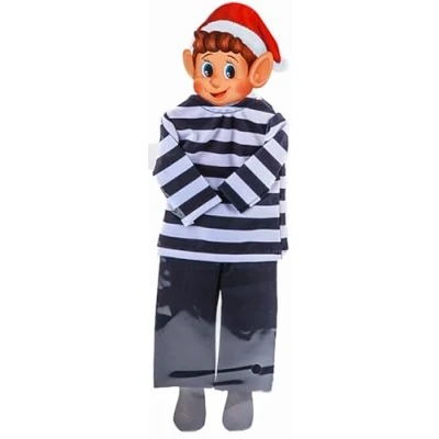 Image of Quickdraw Naughty Christmas Elf Costumes and Clothes for Cheeky Badly Behaved Elves (Thief Outfit)