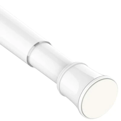 Image of 1PC Telescopic Curtain Rod Extendable Window Tension No Drilling Shower Pole,Tension for Curtains,Kitchen, Closet,Hanging Pole Tool Require(50 80CM/19.7 35.4Inch,Black）