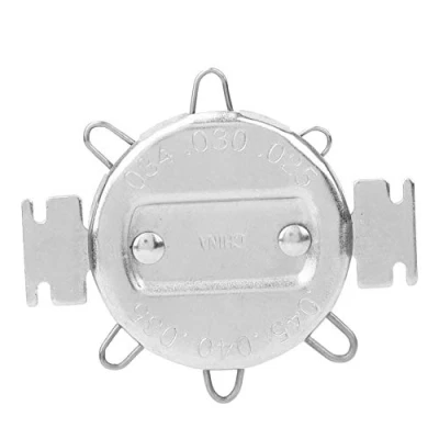 Image of Hilitand Spark Plug Gap Gauge, Metal Durable Metric Inch Double Scale Gapper Feeler