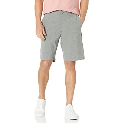Image of Volcom Men&#039;s Kerosene 21&quot; Hybrid Chino Shorts, Heather Grey, 33