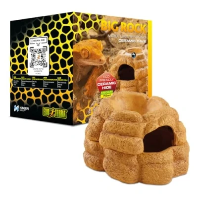 Image of Exo Terra Big Rock Medium Ceramic Cave with lid