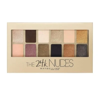 Image of Maybelline 24 Karat Nudes Eye Shadow Palette, Beige, 9.6 g