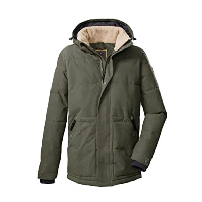 Image of G.I.G.A. DX GIGEQ 38543 000 Men&#039;s Casual Functional Jacket in Down Look with Zip Off Hood GW 44 MN QLTD JCKT, Olive, S