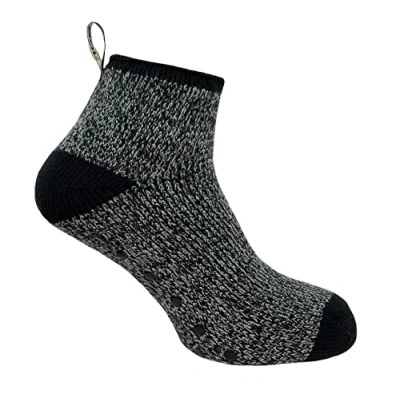 Image of JCB Mens Lowcut Thermasock Work Socks Grey &amp; Black 1 pack U.K. Size 6 8.5 Thermal Winter Warm