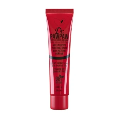 Image of Dr.PAWPAW Tinted Ultimate Red, Multi Purpose Natural No Fragrance Balm for Hydrating Lips, Skin, Hair, Cuticles, Nails &amp; Beauty Finishing (25 ml)