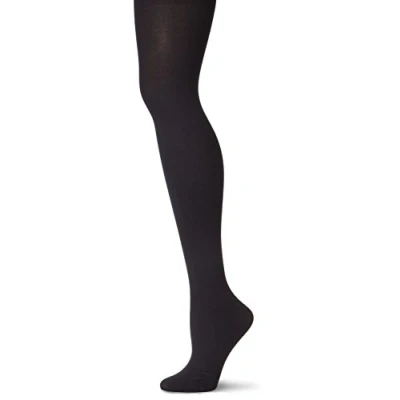 Image of Pretty Polly Women&#039;s Curves 60D Plush Opaque Tights, 60 DEN, Black, XX Large