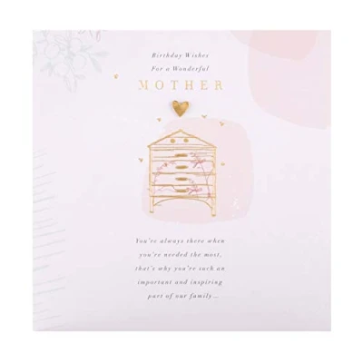 Image of Hallmark Birthday Card for Mother Contemporary Design with Heartfelt Message