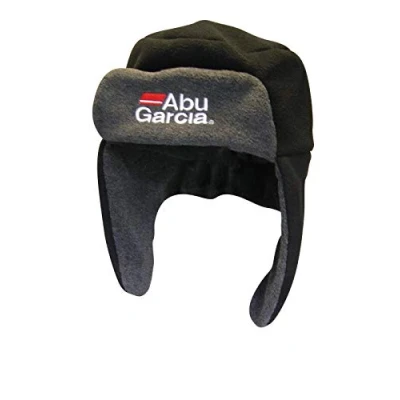 Image of ABU GARCIA Fishing Hat Fleece Black Surfcasting Trolling Spinning