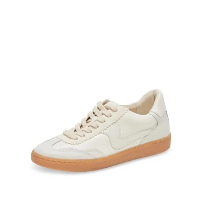 Image of Dolce Vita Women&#039;s Notice Sneaker, White Leather, 6.5
