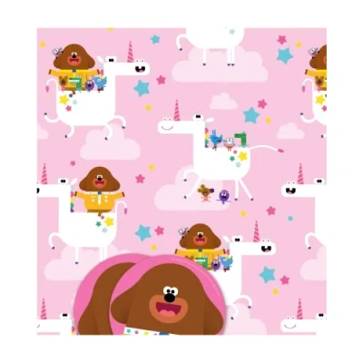 Image of Hey Duggee Wrapping Paper 10 Sheets Tags Sheet Size 70cmx50cm Official Product Responsibly Resourced