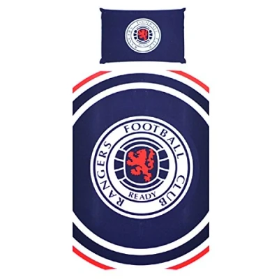Image of Official Rangers FC &#039;Pulse&#039; Reversible Single Duvet Quilt Cover Set
