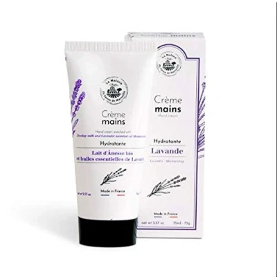Image of Maison du Savon de Marseille French Hand Cream Natural Organic Moisturiser made with Lavender from Provence 75 ml Tube