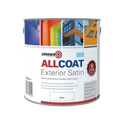 Image of Zinsser ZINACEWH25L ACEWH25L ALLCOAT Exterior White Primer/Finish 2.5 Litre