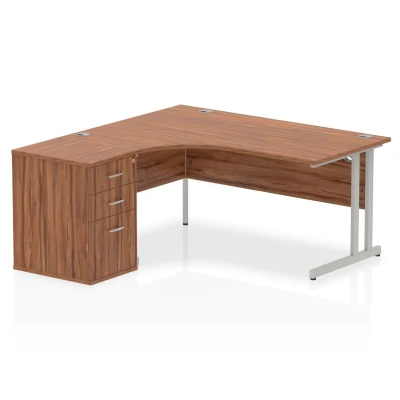 Image of Impulse 1600 Left Hand Cantilever Workstation 600 Pedestal W
