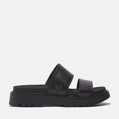 Image of Timberland Women&#039;s Clairemont Way Leather Slide Sandals UK 4