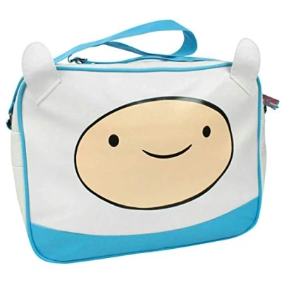 Image of Kids Character White Faux Leather Shoulder Strap Messenger Bag One Size