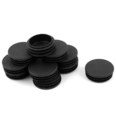 Image of sourcingmap 12 Pcs 45mm Dia Round Plastic Blanking End Cap Tubing Tube Insert