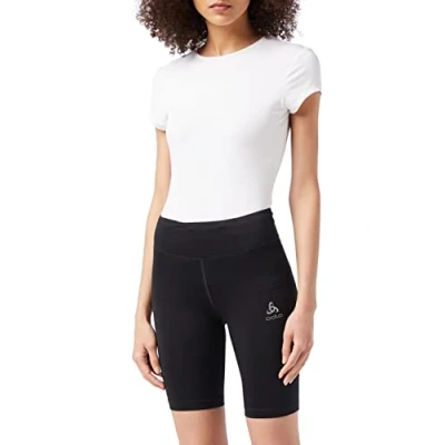 Image of Odlo Women Short Running Tights ESSENTIALS, black, XS