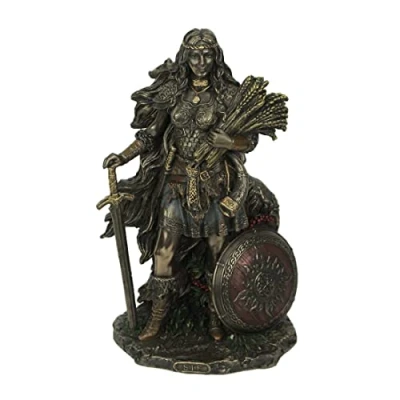 Image of Veronese Design Lady Sif, Norse Goddess of Earth and Family Bronze Finish Statue 8.5 Inches High